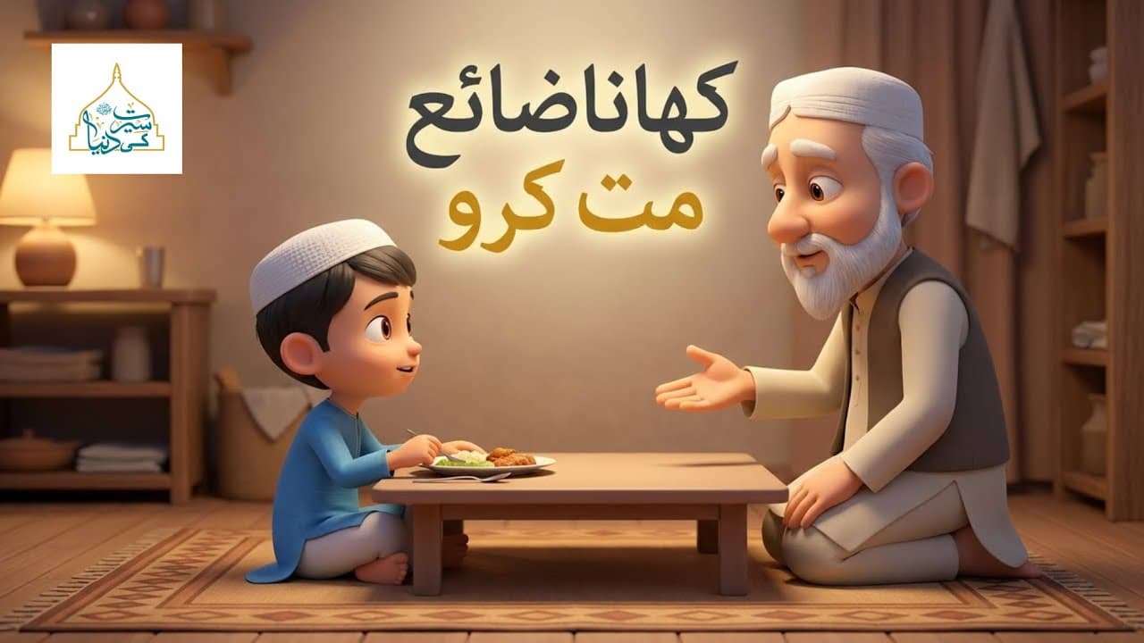 Khana Zaya Mat Karo | Islamic Manners for Kids