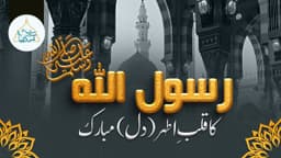 رسول اللہ ﷺ کا قلب اطہر (دل) مبارک 