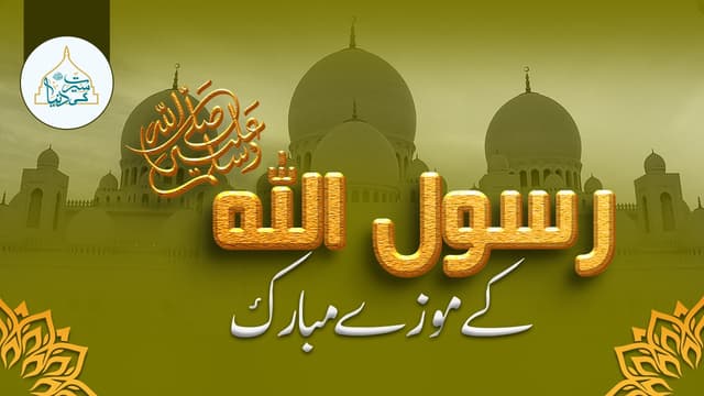 رسول اللّٰہ ﷺ کے موزے مبارک