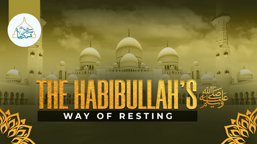 The Habibullah’s ﷺ way of resting