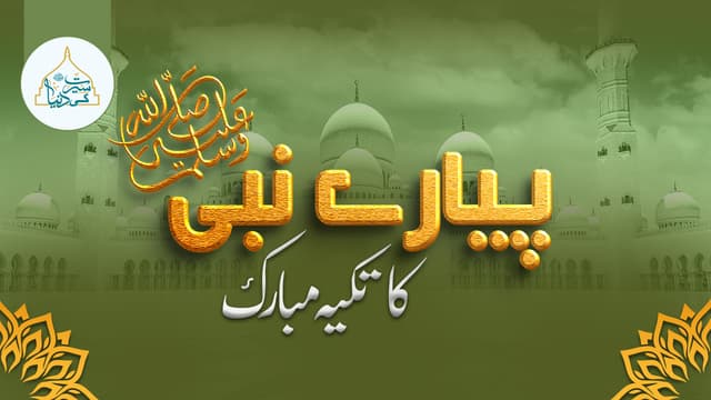 پیارے نبی ﷺ کا تکیہ مبارک